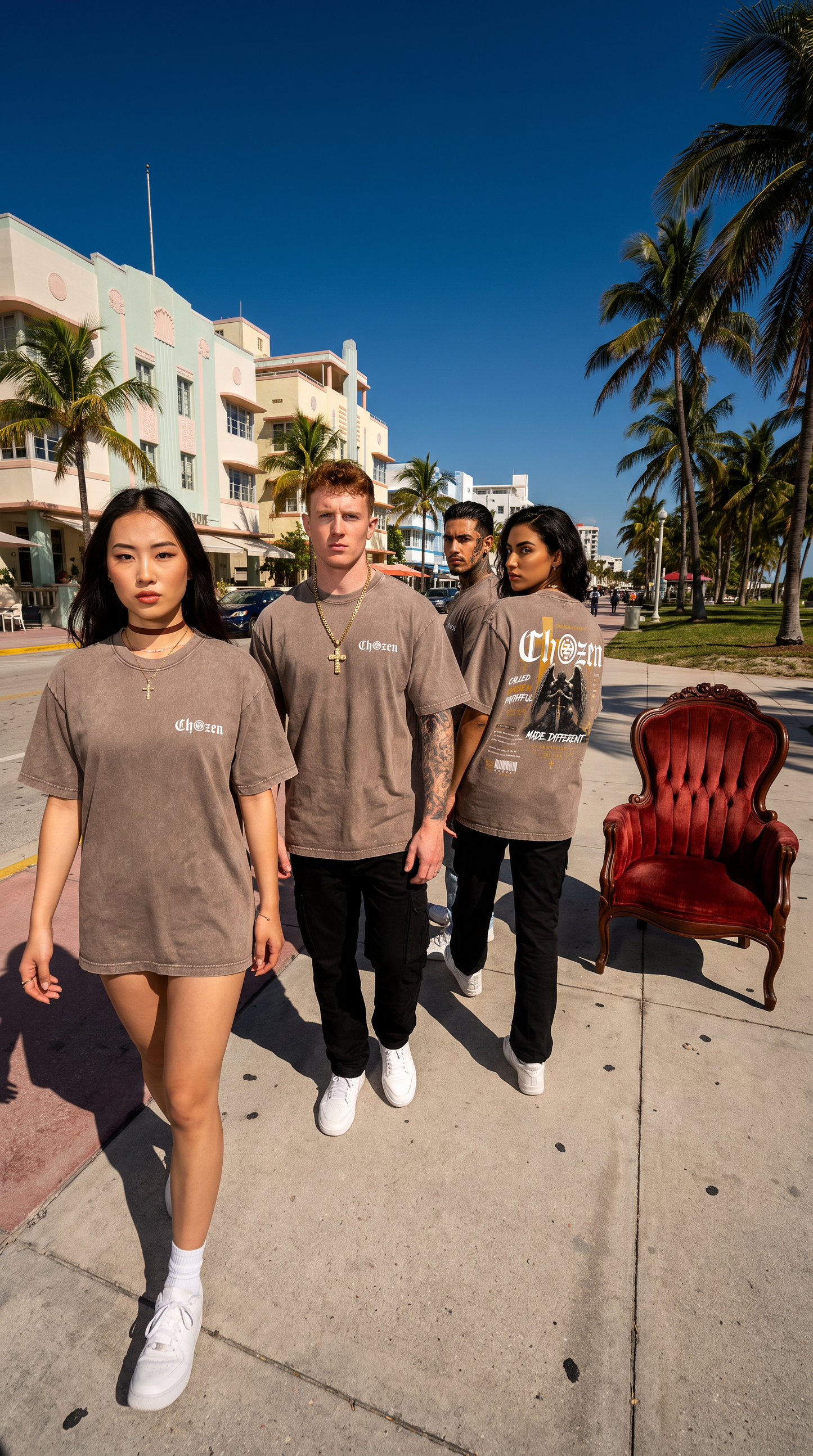 PRE-ORDER ONLY - CHOZEN MADE DIFFERENT Acid Wash Unisex T-Shirt – Black & Tan