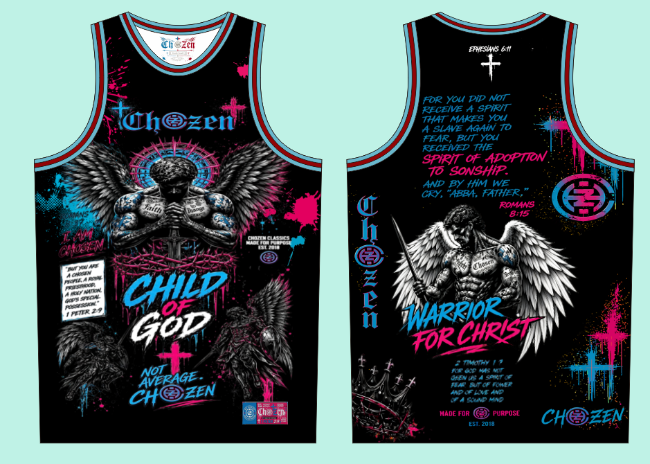 PRE-ORDER ONLY CHILD OF GOD/WARRIOR OF CHRIST JERSEYS