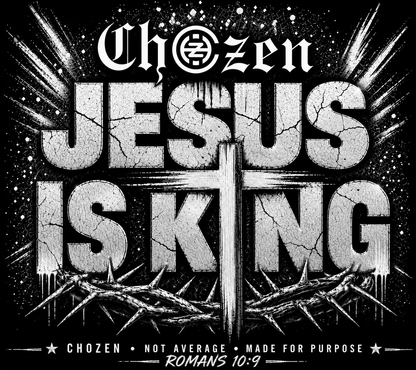 PRE-ORDER ONLY - JESUS IS KING Acid Wash Unisex T-Shirt – Black & Pink