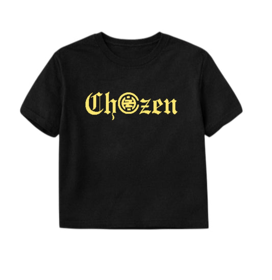 ChoZen Crop Top Yellow Logo