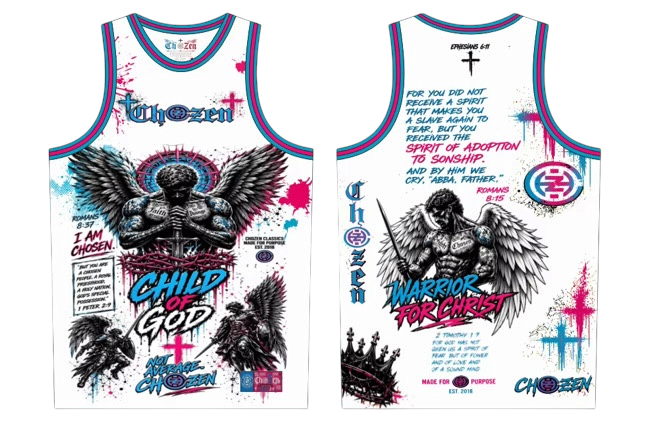 PRE-ORDER ONLY -KIDS- CHILD OF GOD/WARRIOR OF CHRIST JERSEYS