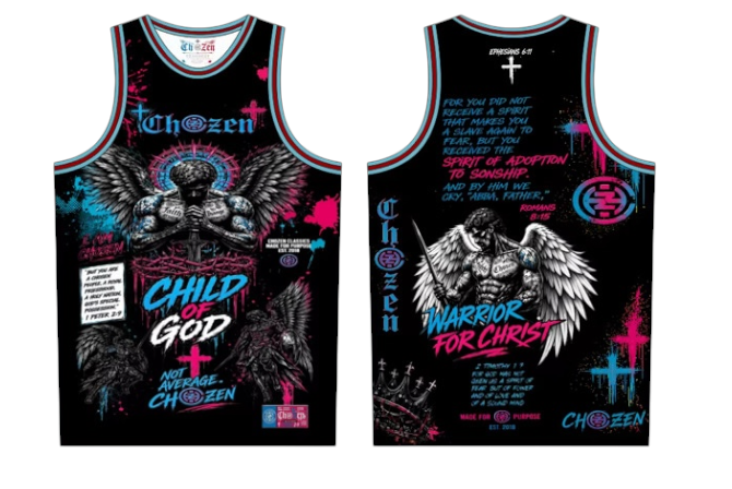 PRE-ORDER ONLY -KIDS- CHILD OF GOD/WARRIOR OF CHRIST JERSEYS