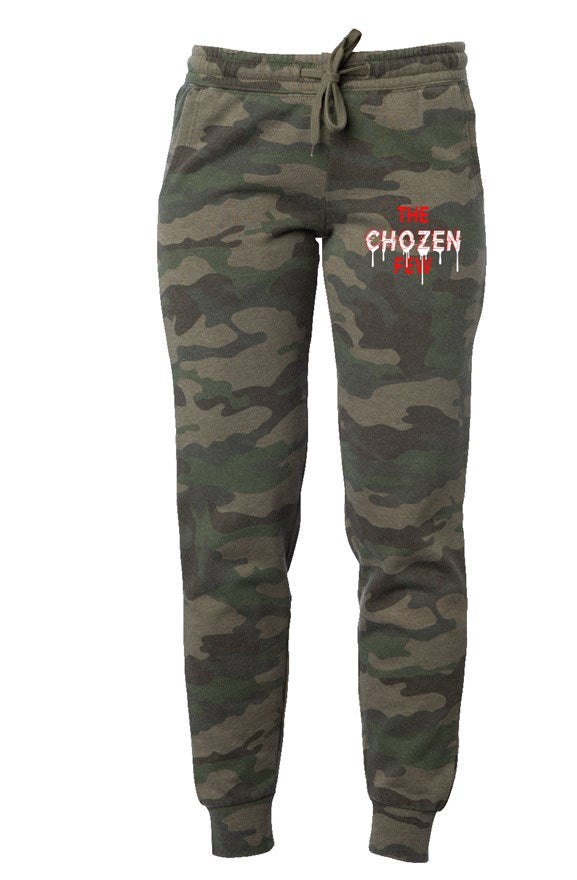 Womens Camo Wash Sweatpants choZen Few Red