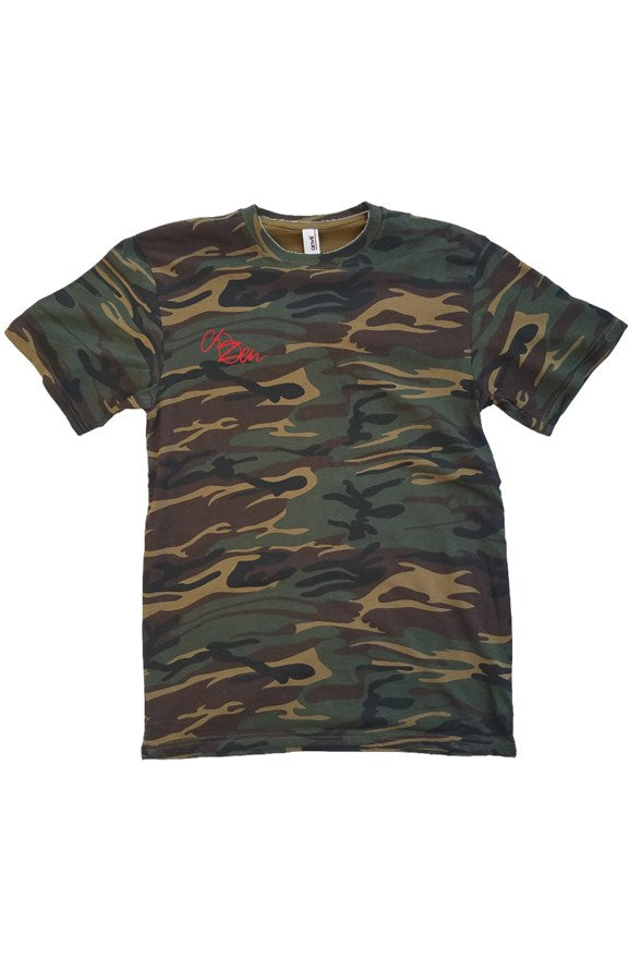 Camo T Shirt Red