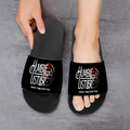 choZen Shoes' Black/White Slippers Non Slip Slippers