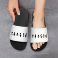 choZen Shoes' Black/White Slippers Non Slip Slippers