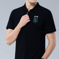 choZen Black T-Shirt Classic Polo Shirts Lightweight Tees